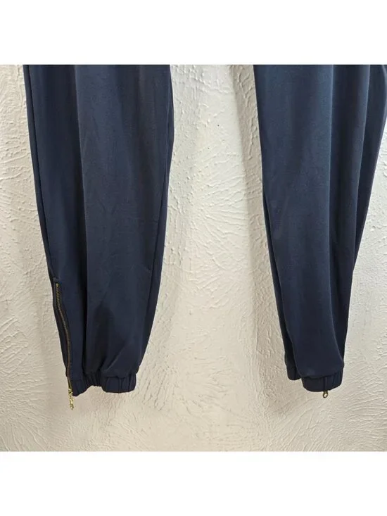 Zyia Active Peak Jogger Pants Small Blue Athletic Workout Pull On Zipper Ankle - Picture 5 of 9